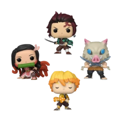 Demon Slayer - 4-Pack Funko Pop! -Hot Sale Crunchyroll Store 6963715276844 4 funko funko demon slayer kimetsu no yaiba 4 pack funko pop 32447857655852