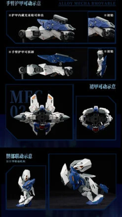 Original Character - Wolf Warrior Mega Mode 1/72 Scale Alloy Action Figure (Crystal Envoy Ver.) -Hot Sale Crunchyroll Store 69716519262132011