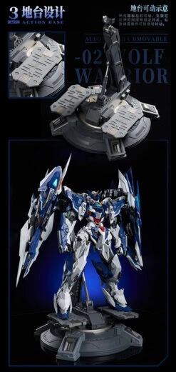 Original Character - Wolf Warrior Mega Mode 1/72 Scale Alloy Action Figure (Crystal Envoy Ver.) -Hot Sale Crunchyroll Store 69716519262132012