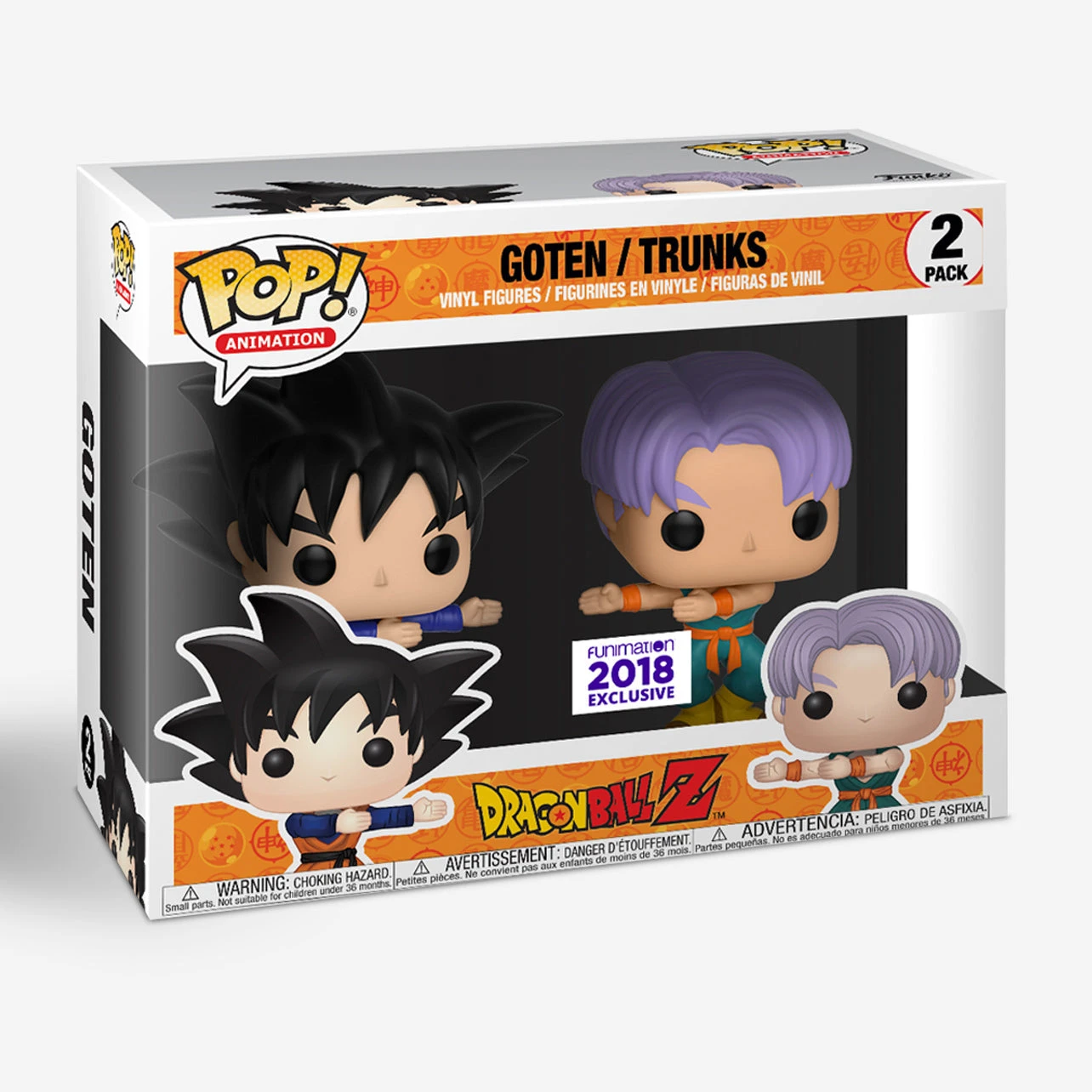 Dragon Ball Z - Gotenks & Trunks Fusion 2-Pack Funko Pop! 4 Dragon Ball Z - Gotenks & Trunks Fusion 2-Pack Funko Pop! - Image 2